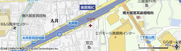 大阪府堺市美原区太井625周辺の地図