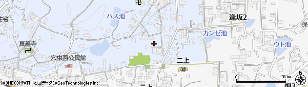 奈良県香芝市穴虫1285周辺の地図