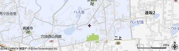 奈良県香芝市穴虫1316周辺の地図