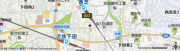 ＪＲ香芝駅　自転車駐車場周辺の地図