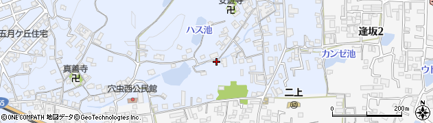 奈良県香芝市穴虫1318周辺の地図