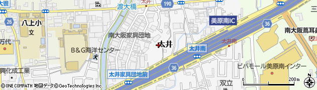 大阪府堺市美原区太井504周辺の地図