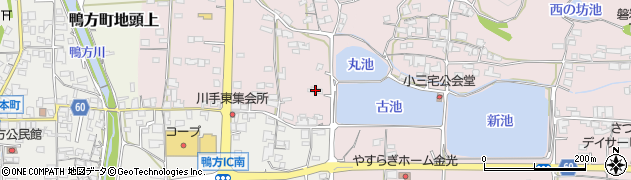 岡山県浅口市鴨方町益坂1457周辺の地図