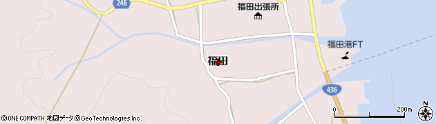 香川県小豆島町（小豆郡）福田周辺の地図