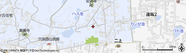 奈良県香芝市穴虫1307周辺の地図