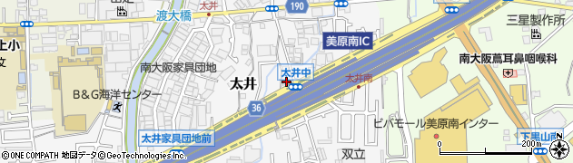 大阪府堺市美原区太井565周辺の地図