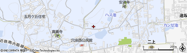 奈良県香芝市穴虫1526周辺の地図