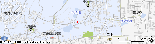 奈良県香芝市穴虫1538周辺の地図