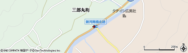 新河南橋北詰周辺の地図