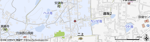 奈良県香芝市穴虫1276周辺の地図
