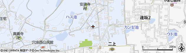 奈良県香芝市穴虫1283-1周辺の地図