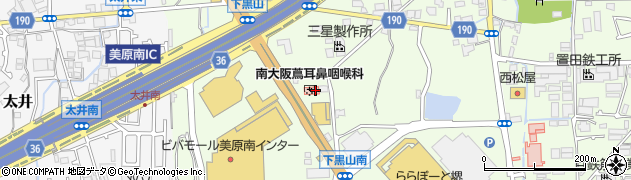 南大阪蔦耳鼻咽喉科周辺の地図