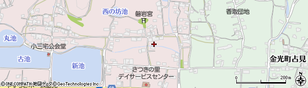 岡山県浅口市金光町地頭下843周辺の地図