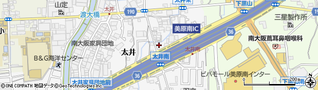 大阪府堺市美原区太井564周辺の地図