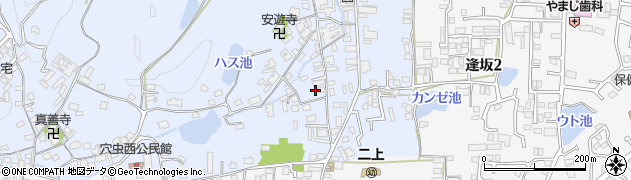 奈良県香芝市穴虫1283周辺の地図
