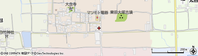 奈良県桜井市東田127周辺の地図