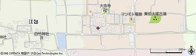 奈良県桜井市東田64周辺の地図