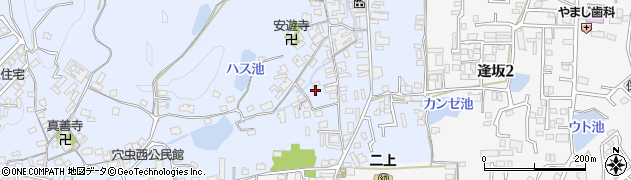 奈良県香芝市穴虫1282周辺の地図