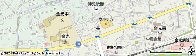 岡山県浅口市金光町占見新田520周辺の地図