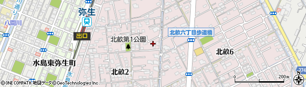 倉敷家庭ゼミ　事務局周辺の地図