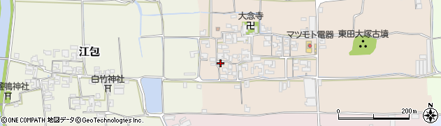 奈良県桜井市東田57周辺の地図
