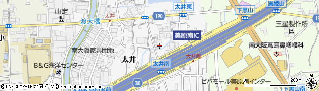 大阪府堺市美原区太井569周辺の地図