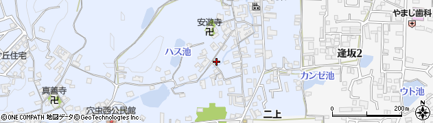 奈良県香芝市穴虫1125周辺の地図