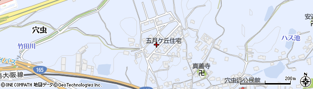 奈良県香芝市穴虫1904周辺の地図