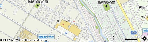 岡山県倉敷市連島町鶴新田1033周辺の地図