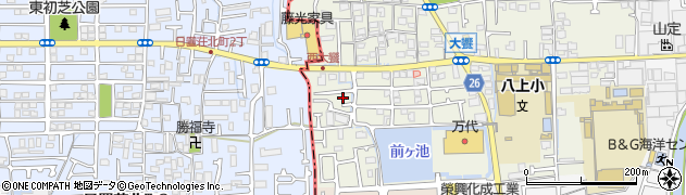 大阪府堺市美原区大饗350-5周辺の地図