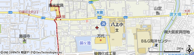 大阪府堺市美原区大饗147-14周辺の地図