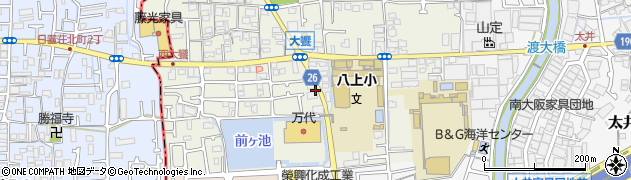 大阪府堺市美原区大饗142周辺の地図