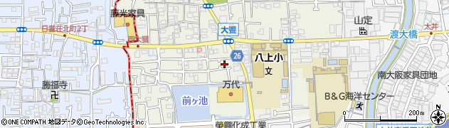 大阪府堺市美原区大饗147-5周辺の地図