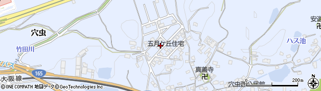奈良県香芝市穴虫1904-8周辺の地図
