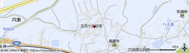 奈良県香芝市穴虫1895-4周辺の地図