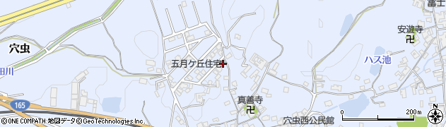 奈良県香芝市穴虫1898周辺の地図