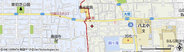 大阪府堺市美原区大饗364周辺の地図