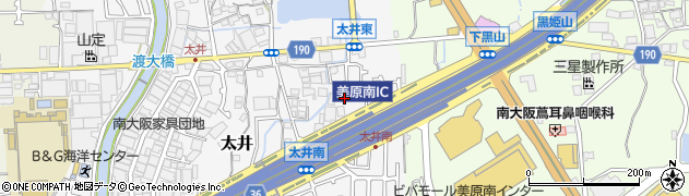 大阪府堺市美原区太井607周辺の地図