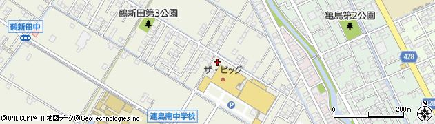 岡山県倉敷市連島町鶴新田1129周辺の地図