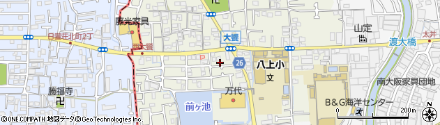 大阪府堺市美原区大饗148-23周辺の地図