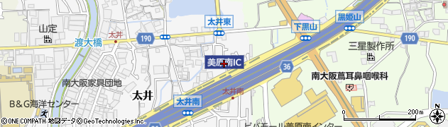 大阪府堺市美原区太井609周辺の地図