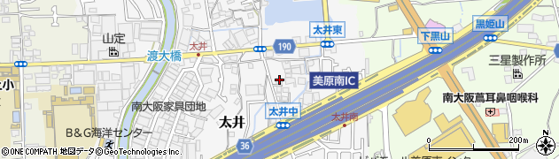 大阪府堺市美原区太井571周辺の地図