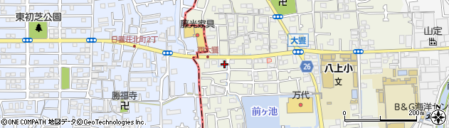 大阪府堺市美原区大饗349周辺の地図