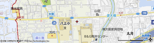 大阪府堺市美原区大饗103-3周辺の地図