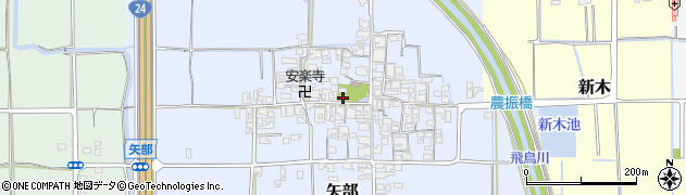 矢部児童公園周辺の地図