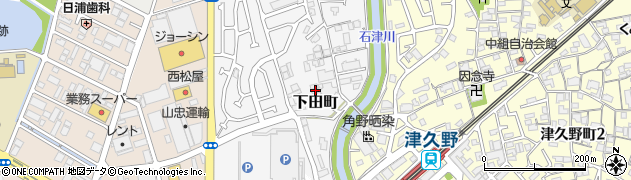 大阪府堺市西区下田町周辺の地図