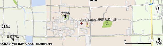 奈良県桜井市東田124周辺の地図