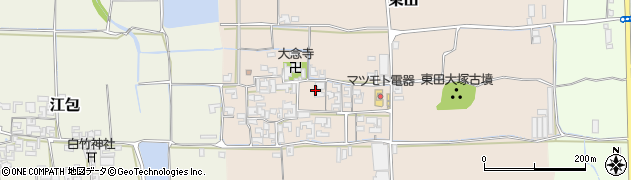 奈良県桜井市東田周辺の地図