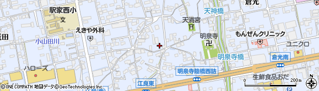 広島県福山市駅家町倉光610周辺の地図