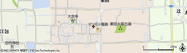 奈良県桜井市東田128周辺の地図
